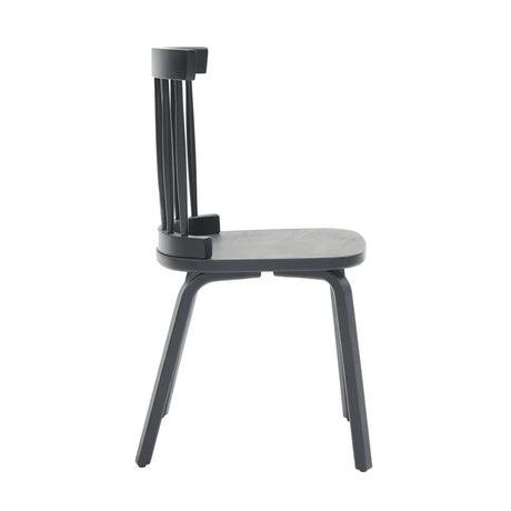 Windsor Wood Farmhouse Spindle Back Dining Chairs Set of 2 - Omega Lifestyles