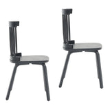 Windsor Wood Farmhouse Spindle Back Dining Chairs Set of 2 - Omega Lifestyles