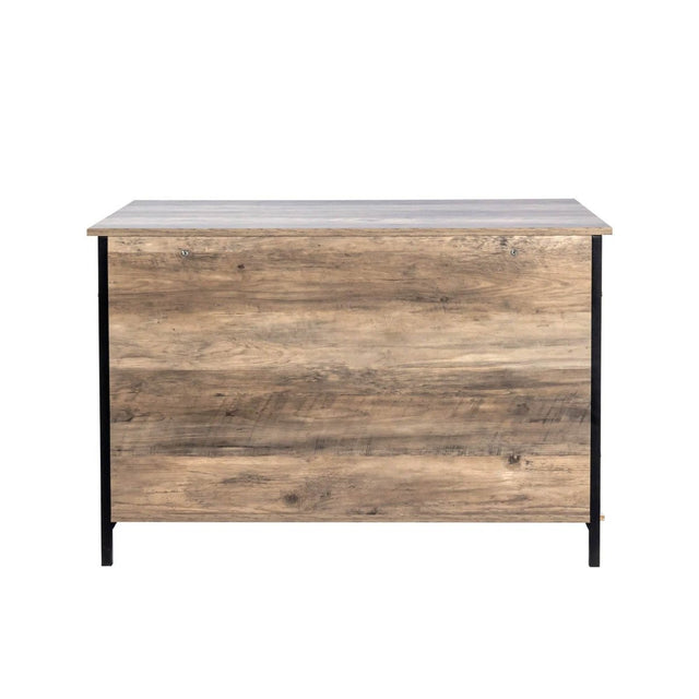 Wooden Indoor Dog Crate Furniture With Two Doors - Omega Lifestyles