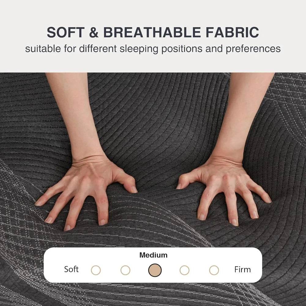 10-Inch Gel Memory Foam Mattress - Omega Lifestyles