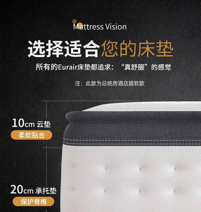 11-Inch Latex Hybrid Mattress Moderate Firmness - Omega Lifestyles