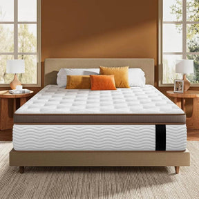 Soft 14-Inch Plush Euro Top Hybrid Mattress - Omega Lifestyles