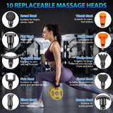 Deep Tissue Percussion Massage Gun with 10 Heads - Omega Lifestyles