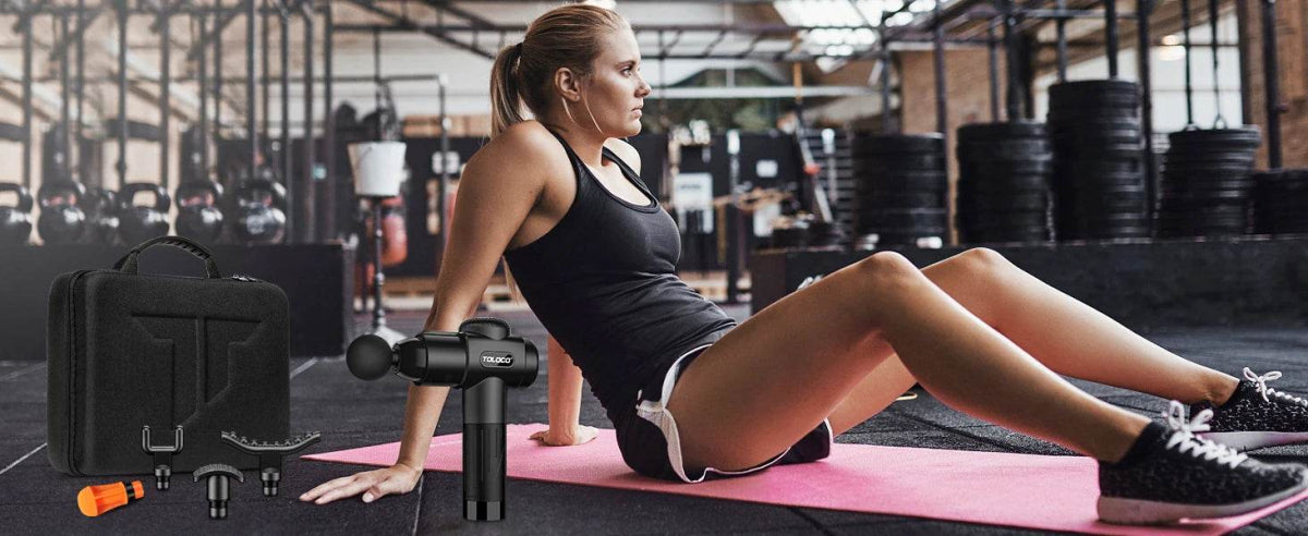 Deep Tissue Percussion Massage Gun with 10 Heads - Omega Lifestyles