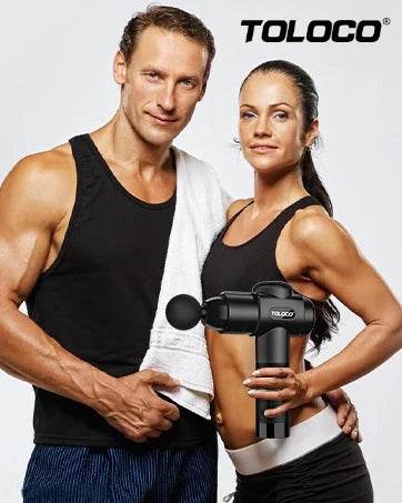 Deep Tissue Percussion Massage Gun with 10 Heads - Omega Lifestyles