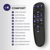 King Adjustable Bed Base with Massage and Anti-Snore Features - Omega Lifestyles