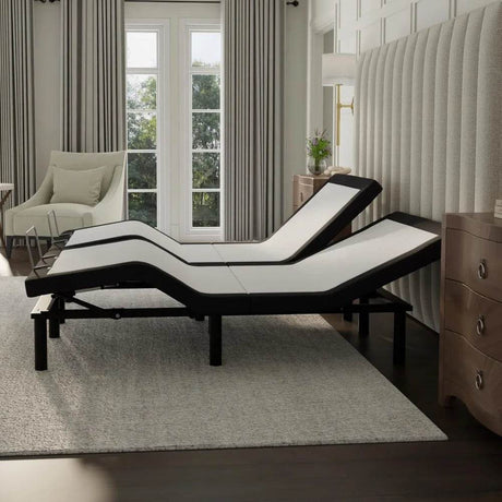 King Adjustable Bed Base with Massage and Anti-Snore Features - Omega Lifestyles