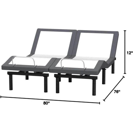 King Adjustable Bed Base with Massage and Anti-Snore Features - Omega Lifestyles