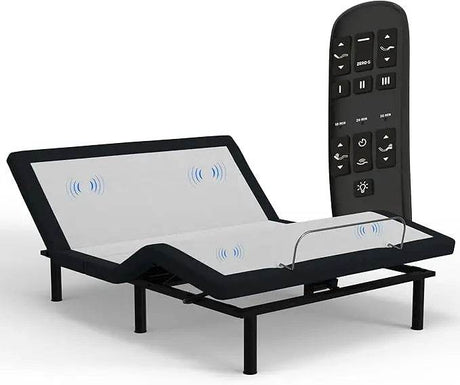 King Adjustable Bed Base with Massage and Anti-Snore Features - Omega Lifestyles