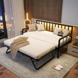 Metal Twin Daybed With Pop-Up Trundle Charging Station - Omega Lifestyles