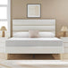 Modern Velvet Upholstered Metal Bed Frame With Headboard - Omega Lifestyles