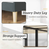 Modern Velvet Upholstered Metal Bed Frame With Headboard - Omega Lifestyles