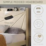 Upholstered Modern Platform Bed Frame With Storage - Omega Lifestyles