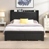 Upholstered Modern Platform Bed Frame With Storage - Omega Lifestyles
