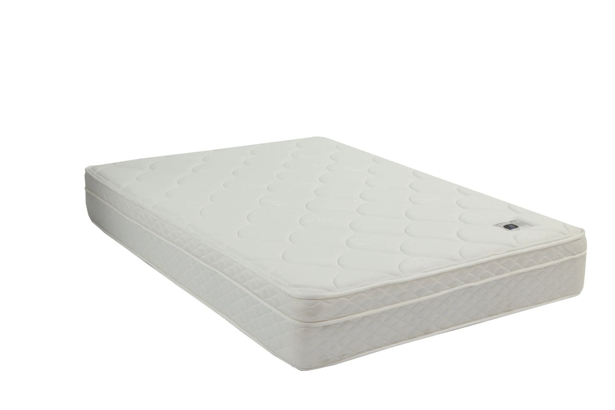 Full Medium 9-Inch Bonnell Coil Euro Top Mattress - Omega Lifestyles
