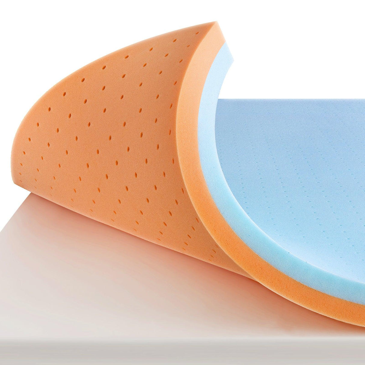 Full 4-Inch Cooling Gel Memory Foam Mattress Topper - Omega Lifestyles