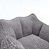 Chenille Bean Bag Chair With Resilient Foam - Omega Lifestyles