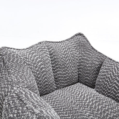 Chenille Bean Bag Chair With Resilient Foam - Omega Lifestyles