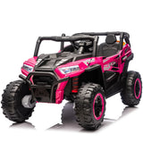 24V Dual-Seat Kids Ride-On UTV With Remote Control - Omega Lifestyles