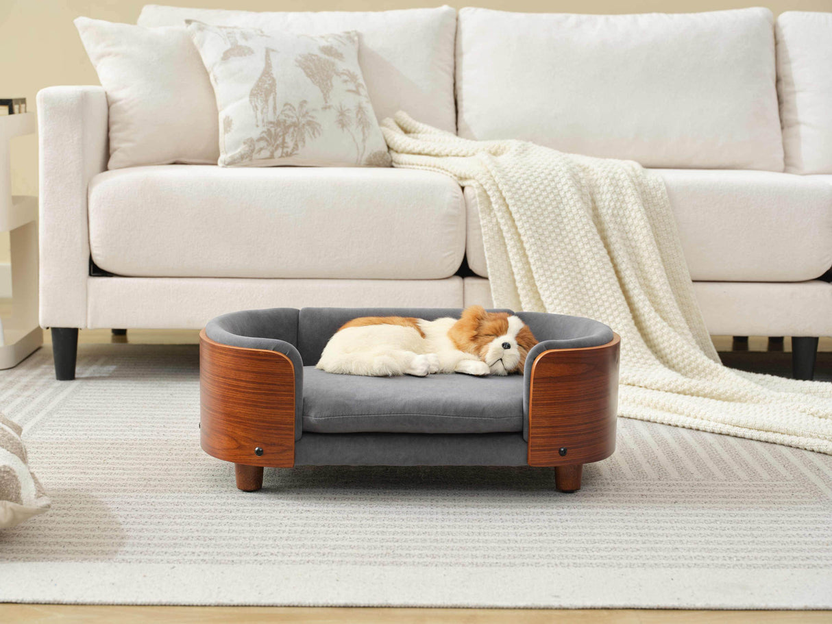 Orthopedic Scandinavian Solid Wood Elevated Dog Bed - Sleep Galleria