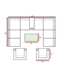 12-Piece Fully Assembled Outdoor Wicker Seating Group With Cushions - Omega Lifestyles