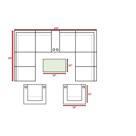 12-Piece Fully Assembled Outdoor Wicker Seating Group With Cushions - Omega Lifestyles