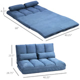 Adjustable Floor Sofa Chair With 2 Pillows and Headrest - Omega Lifestyles
