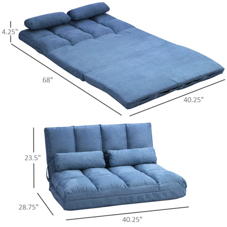 Adjustable Floor Sofa Chair With 2 Pillows and Headrest - Omega Lifestyles