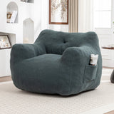 Large High-Density Foam Filled Teddy Bean Bag Chair - Omega Lifestyles