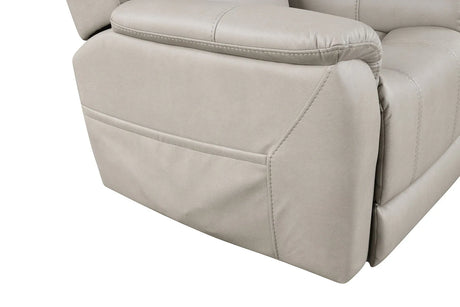 Contemporary Style Lift Chair Aesthetic Design Saddle Arms Wired Controller USB Port Steel Seat Box Light Gray Finish - Omega Lifestyles