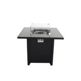 Modern Steel 40,000 BTU Black Outdoor Fire Pit