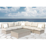 8-Piece All-Weather Wicker Patio Set With Cushions - Omega Lifestyles