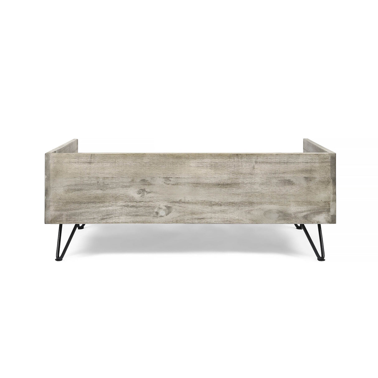 Mid-Century Modern Acacia Wood Dog Bed With Cushion - Sleep Galleria