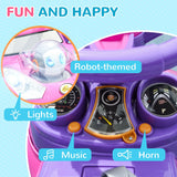 3-in-1 Toddler Push Car With Canopy Music Horn - Omega Lifestyles