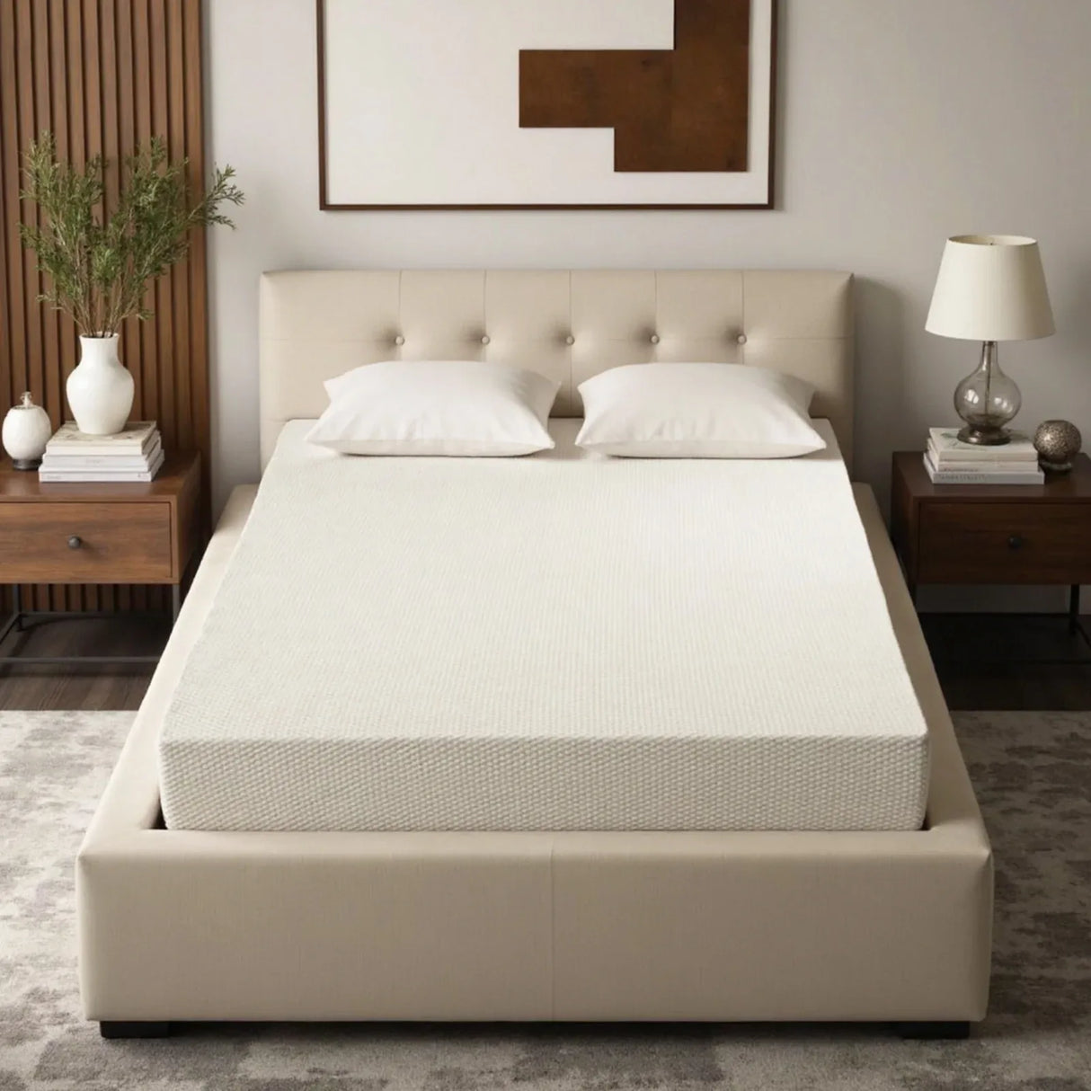Medium 8-Inch Gel-Infused Zoned Support Twin Mattress - Omega Lifestyles