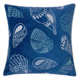 Indigo 20x20 Inch Polyester Velvet Decorative Pillowcase - Omega Lifestyles