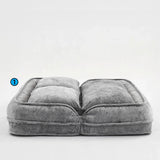 Medium-Soft Adjustable Loveseat Lazy Sofa With Chenille Upholstery - Omega Lifestyles