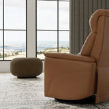 Swivel Glider Recliner With Manual Adjustable Headrest Footrest - Omega Lifestyles