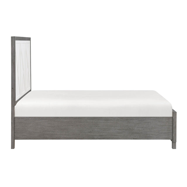 Queen Wood Platform Bed With Footboard Storage - Omega Lifestyles