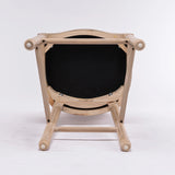 Set Of 2 French Country Solid Wood Upholstered Barstools - Omega Lifestyles