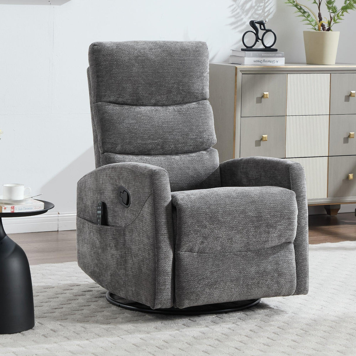 Heat Massage Recliner Chair With Swivel Rocker and Heat - Omega Lifestyles