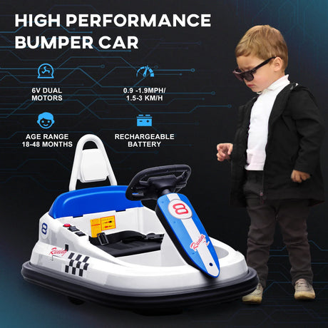 Toddler Electric 360° Rotation Bumper Car With Safety Belt - Omega Lifestyles
