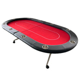 Foldable Modern 10-Player Premium Poker Table - Omega Lifestyles
