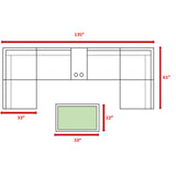 8-Piece 4-Person Outdoor Wicker Sofa Set With Cushions - Omega Lifestyles