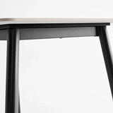 Modern Ceramic Tile Rectangular Dining Table With Metal Base - Omega Lifestyles