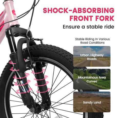 20-Inch Kids Mountain Bike With Suspension Fork - Omega Lifestyles