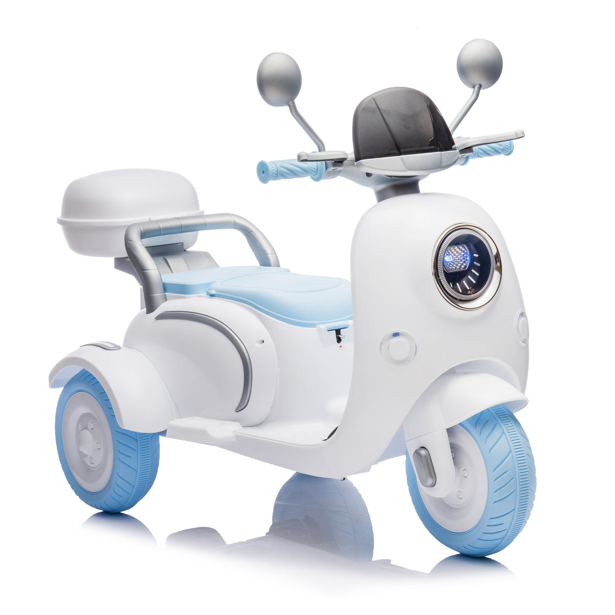 Two-Seater Kids Electric Ride-On Motorcycle With Bluetooth