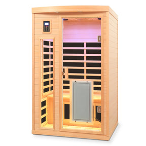 Hemlock Two-Person Low EMF Far Infrared Sauna Room - Omega Lifestyles