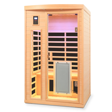 Hemlock Two-Person Low EMF Far Infrared Sauna Room - Omega Lifestyles