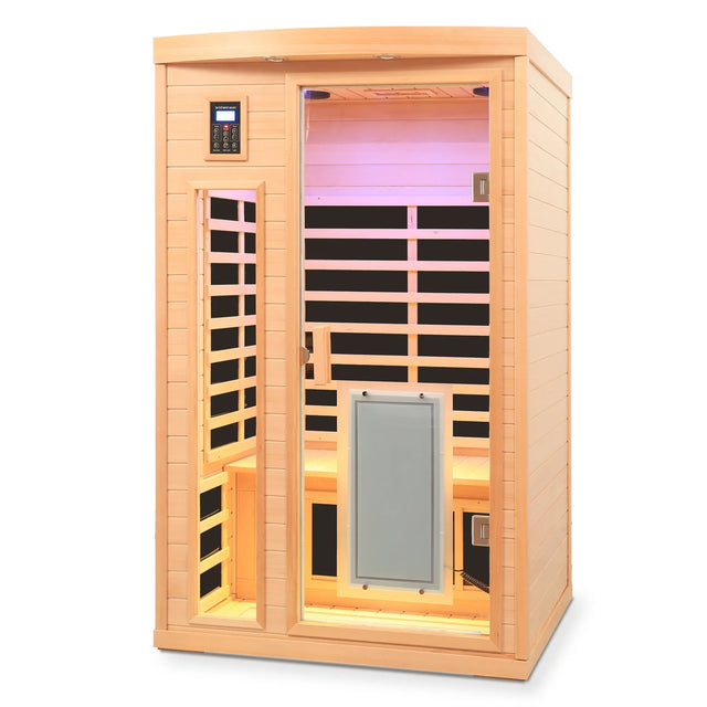 Hemlock Two-Person Low EMF Far Infrared Sauna Room - Omega Lifestyles